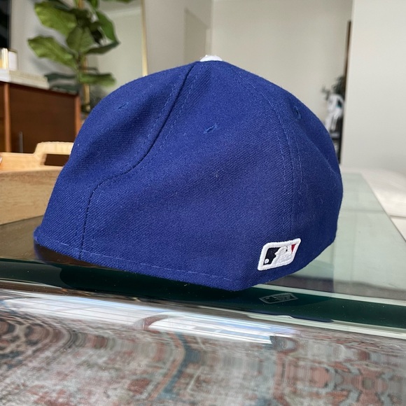 Men's Dodgers New Era Royal Authentic Fitted Hat - Picture 3 of 4